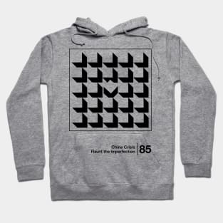 Flaunt the Imperfection - Minimalist Graphic Design Artwork Hoodie